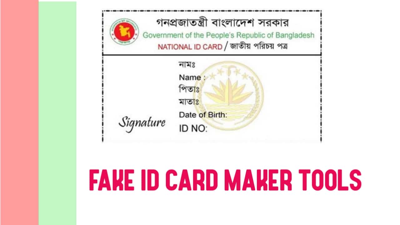 BD Fake NID Card Maker
